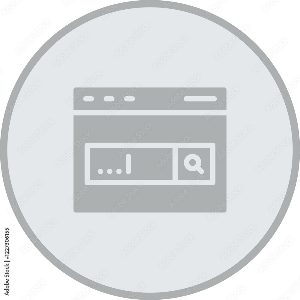 Search Bar Vector Icon Design