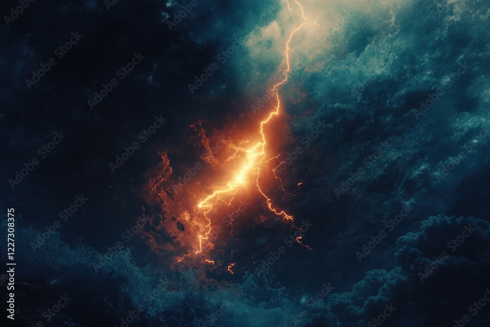 Fototapeta premium Lightning Storm Cloud