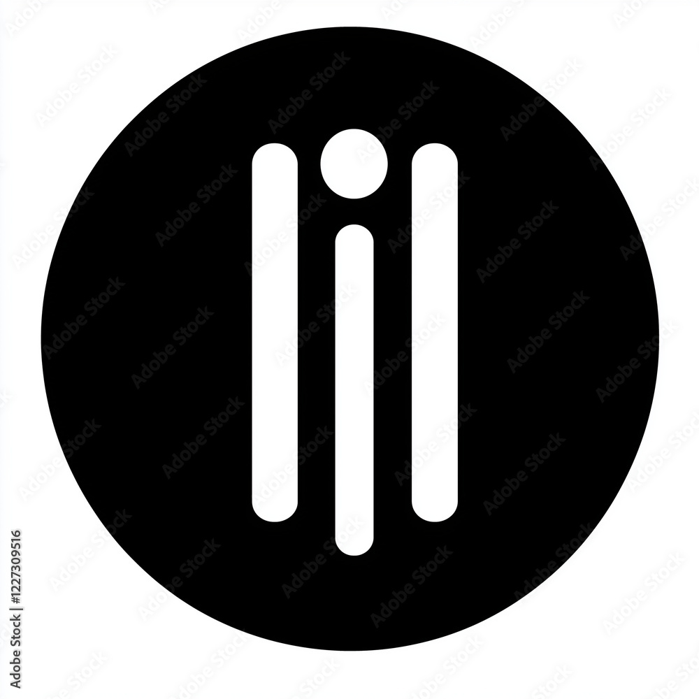 Abstract logo design in black and white Abstract logo design in black and white