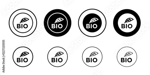 Bio vector icon linear logo isolated