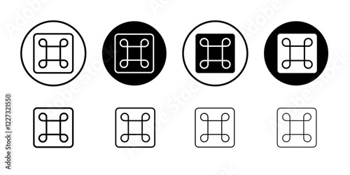 Cmd or command icon linear logo isolated