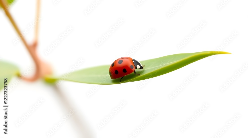 Fototapeta premium ladybird on leaf