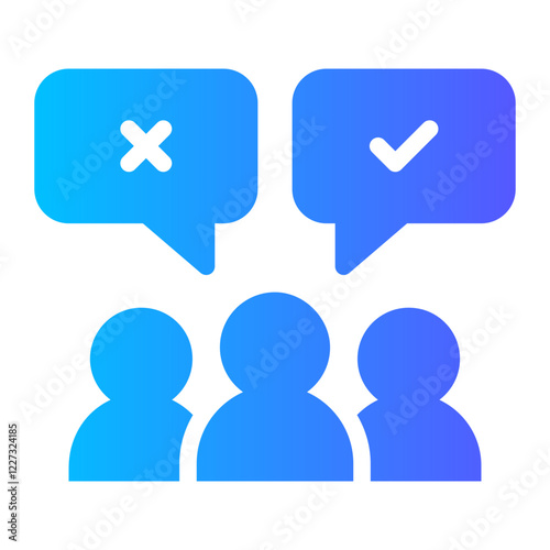 decision making gradient icon