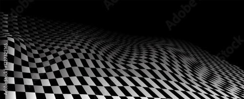 Black and white checkered pattern, Checkerboard seamless pattern