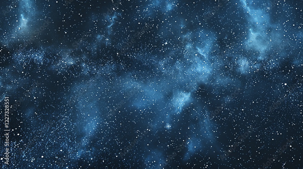 Obraz premium A vast, starry night sky with swirling clouds of gas and dust.