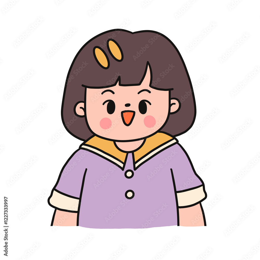 Cute kids characters , children with different poses Cute kids characters , children with different poses