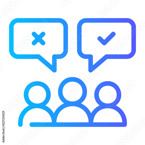 decision making gradient icon