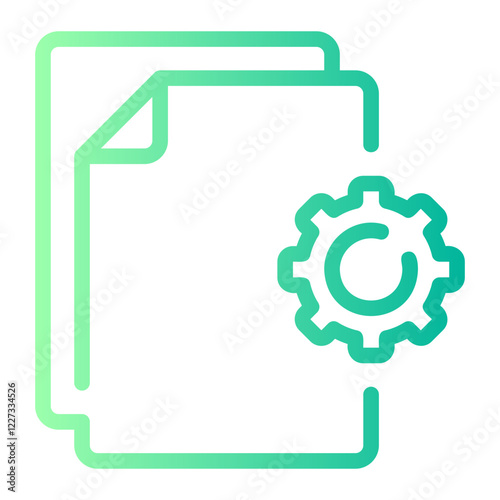 project management gradient icon