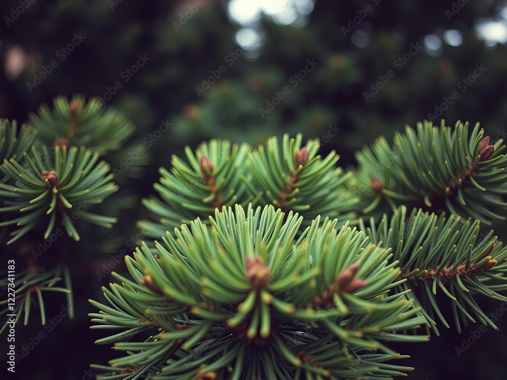 Close up of pine tree needles radiating out from the center in a symmetrical pattern, pine, close up, detail Close up of pine tree needles radiating out from the center in a symmetrical pattern, pine, close up, detail
