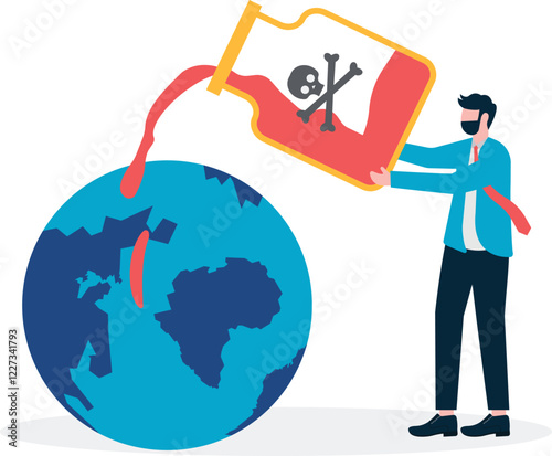 Social media illustration, business concept, web design

