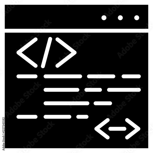 Programming Glyph Icon