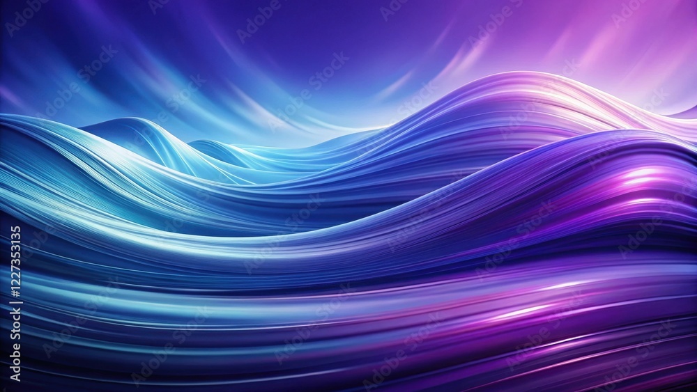 Fototapeta premium A mesmerizing abstract wave background with swirling shades of indigo and purple, evoking a sense of calmness and serenity