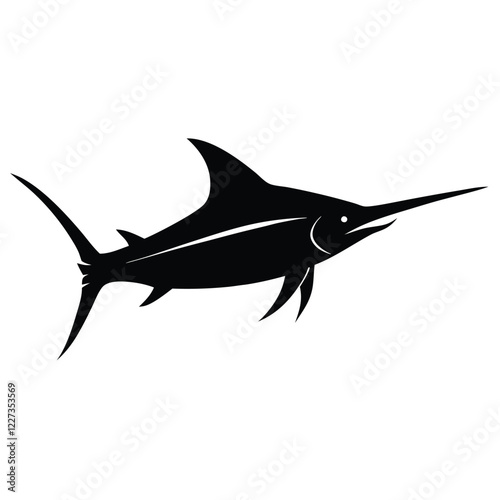 Into the bottom of the ocean, the black marlin fish falsehoods.