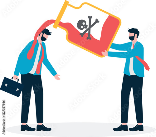 Social media illustration, business concept, web design

