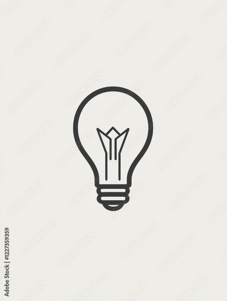 Light bulb design in a minimalistic style suitable for modern decor or energy efficient solutions. Generative AI Light bulb design in a minimalistic style suitable for modern decor or energy efficient solutions. Generative AI