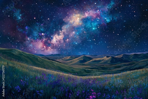 aurora borealis in the mountains