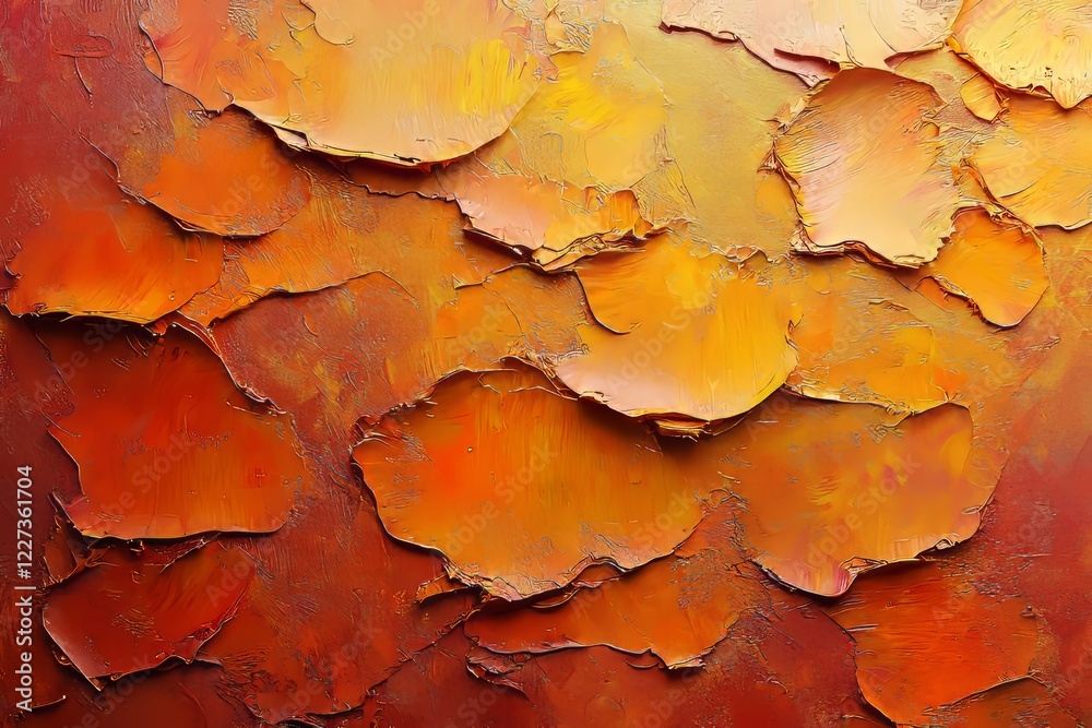Orange texture in the background, orange paint applied to a wall, plus an open wall area Orange texture in the background, orange paint applied to a wall, plus an open wall area