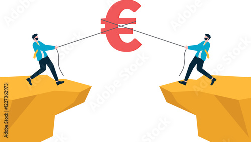 Social media illustration, business concept, web design

