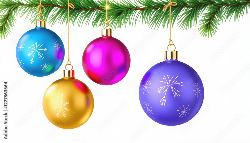 Christmas ball line icon.Set of simple christmas balls isolated on white background.Holiday christmas decoration , with white tonespng