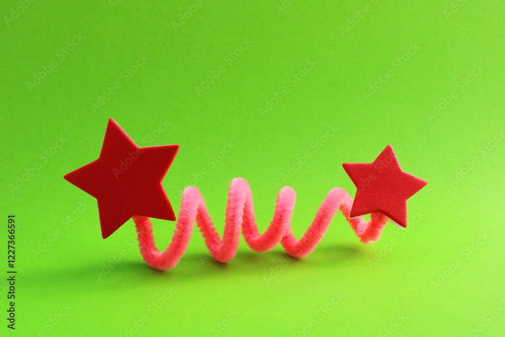 Couple of stars joined by a spiral that connects them Couple of stars joined by a spiral that connects them