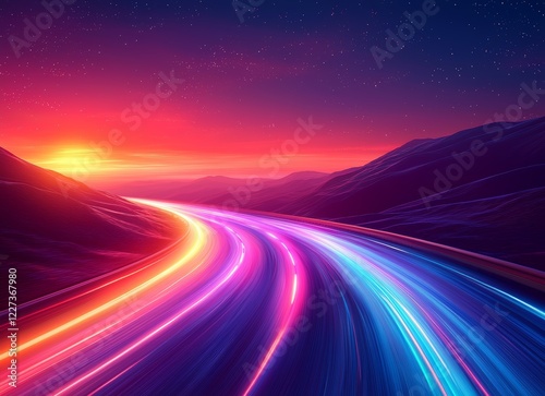 An abstract background featuring pink, purple, blue, and white hues