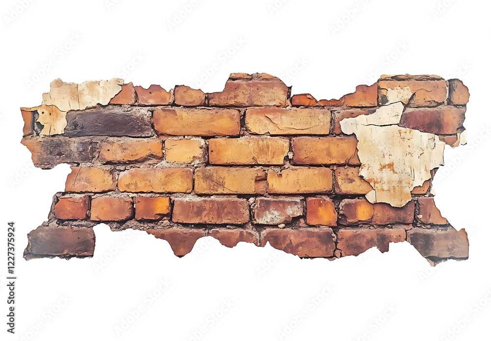 Obraz premium Rough, distressed brick wall texture. Ideal for design.