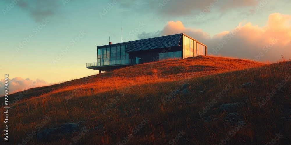 Fototapeta premium House on Hill