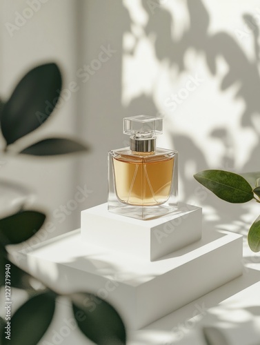 Perfume on White Table