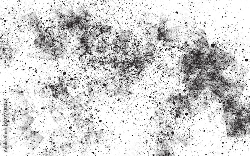 Abstract grunge black and white distressed texture Opacity or screen mode usage for overlay background 
