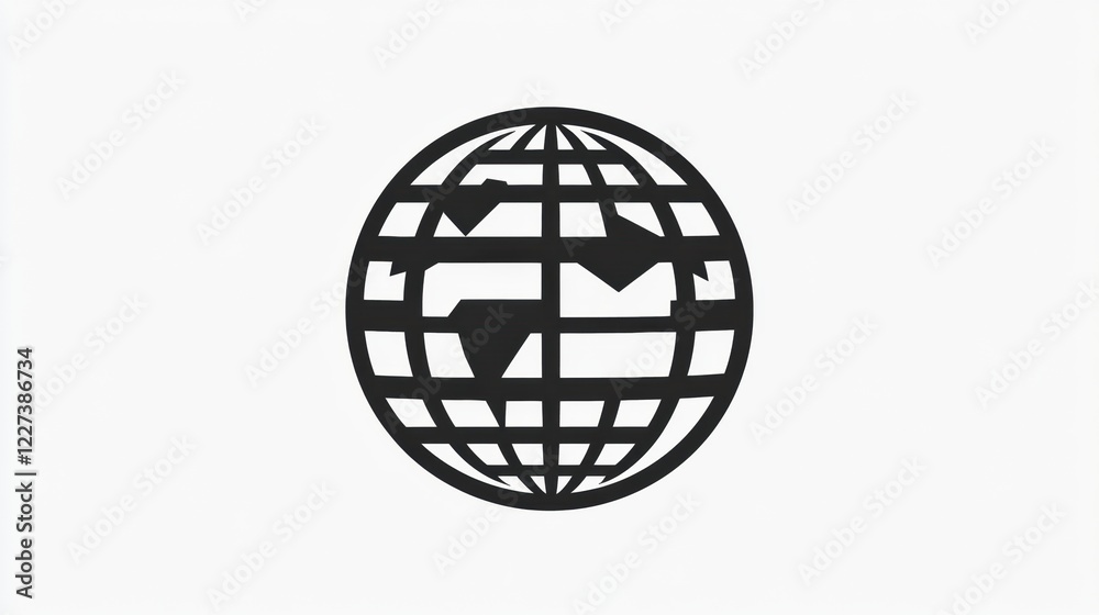 Global network symbol representing interconnectedness in communication and technology. Generative AI Global network symbol representing interconnectedness in communication and technology. Generative AI