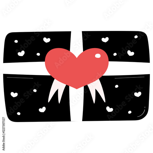 Love Gift Box Art Doodle