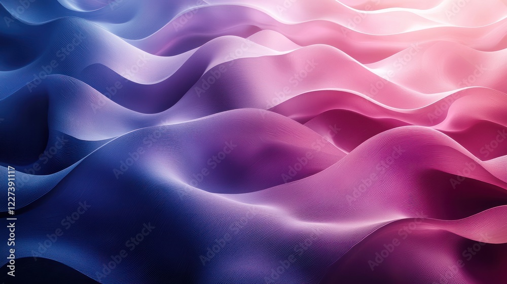 Obraz premium Abstract Purple Blue Pink Wave Pattern Background