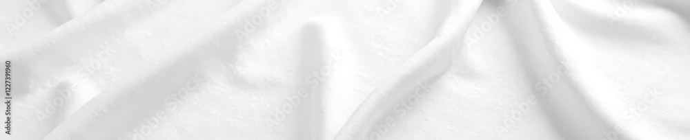 Fototapeta premium White linen backdrop, slightly rumpled, soft light , organic, elegant, rumpled