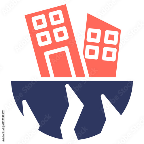 Earthquake glyph color icon