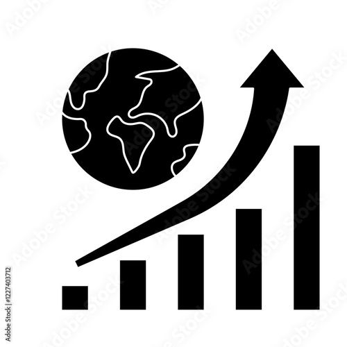 macroeconomic glyph icon
