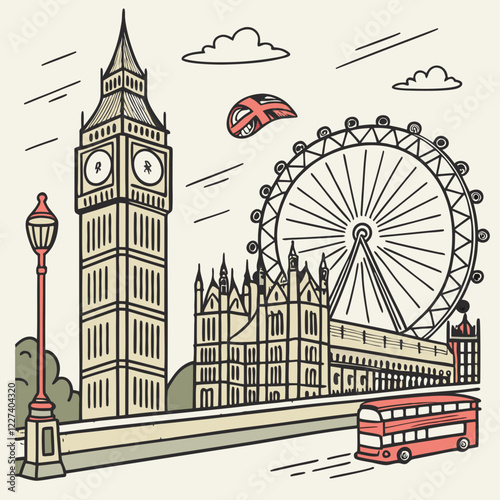 "Stunning Skyline Vector Art | Adobe Stock"