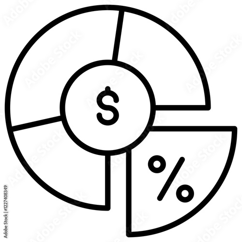 Dividend Outline Icon
