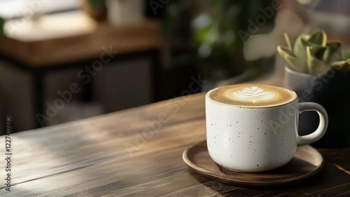 Coffee shop, drinking coffee