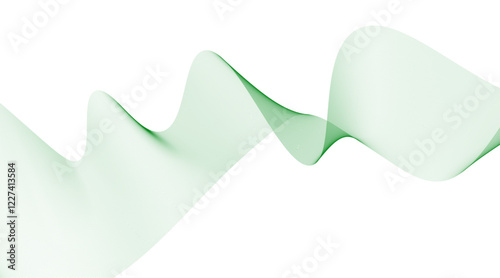 Modern abstract glowing wave lines on white background. Dynamic flowing wave design element. Futuristic technology and sound wave pattern. Abstract Modern Line, Wave Designed On white Background.
