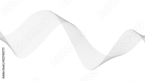 Modern abstract glowing wave lines on white background. Dynamic flowing wave design element. Futuristic technology and sound wave pattern. Abstract Modern Line, Wave Designed On white Background.