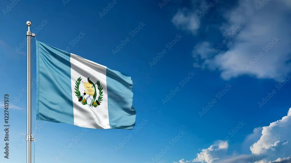 National flag of Guatemala