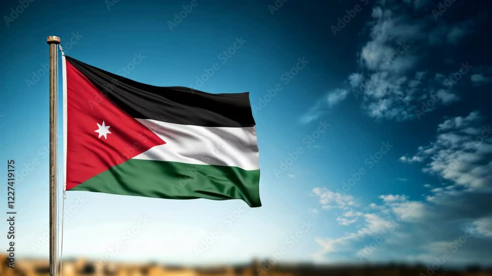 National flag of Jordan