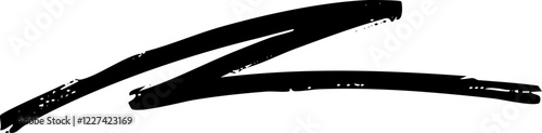 Underline scribble marker brush line vector shape