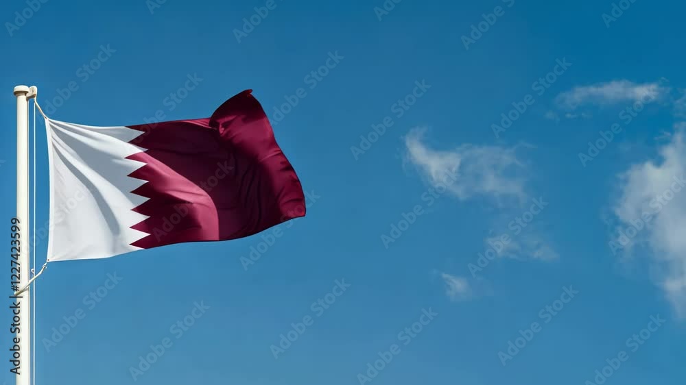 National flag of Qatar
