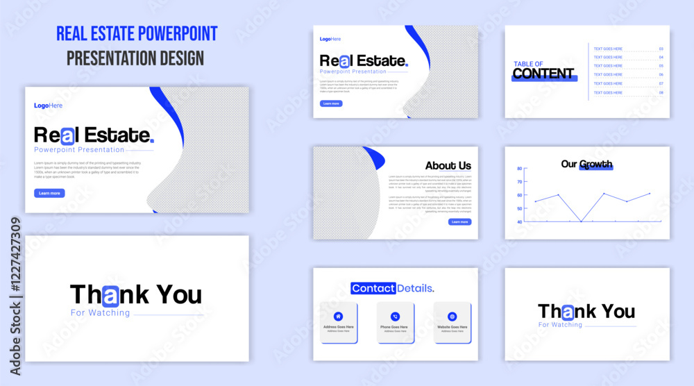Powerpoint presentation templates set for business and real estate. Use for keynote presentation, brochure design, website slider, landing page, annual report, company profile, social media banner Powerpoint presentation templates set for business and real estate. Use for keynote presentation, brochure design, website slider, landing page, annual report, company profile, social media banner