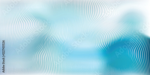 Vector ribbed glass texture background. Blue white grey purple ribbed glass. Mesh gradien