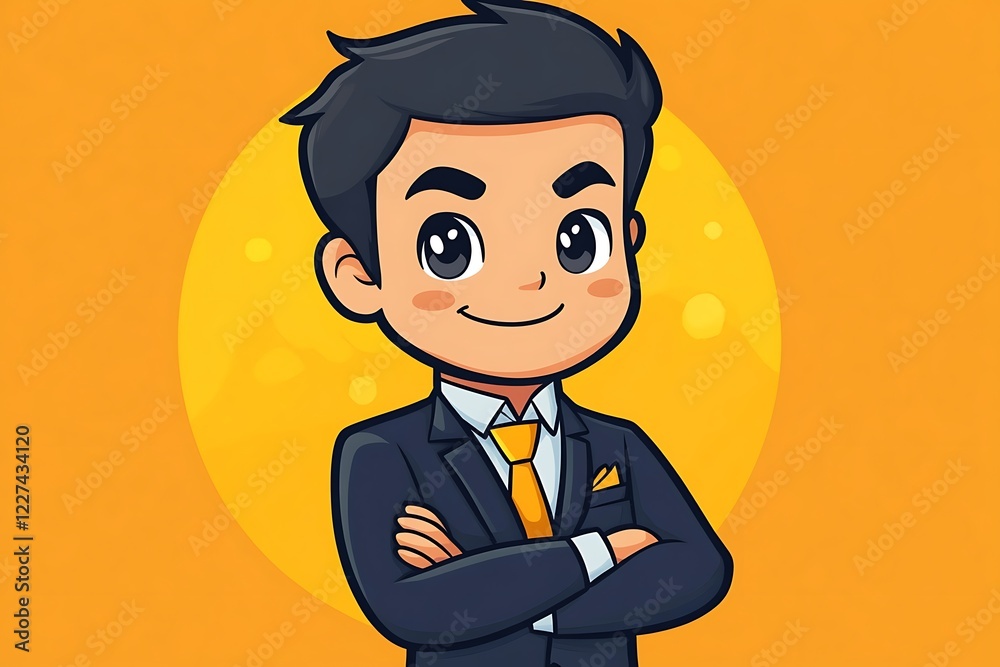 Adorable 3D Businessman Avatar Portrait Adorable 3D Businessman Avatar Portrait
