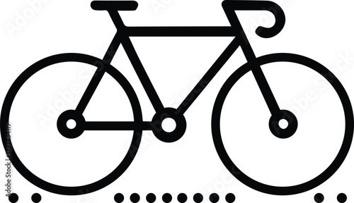 bicycle silhouette, illustration of cycle, logo, silhouette, icon of cycle