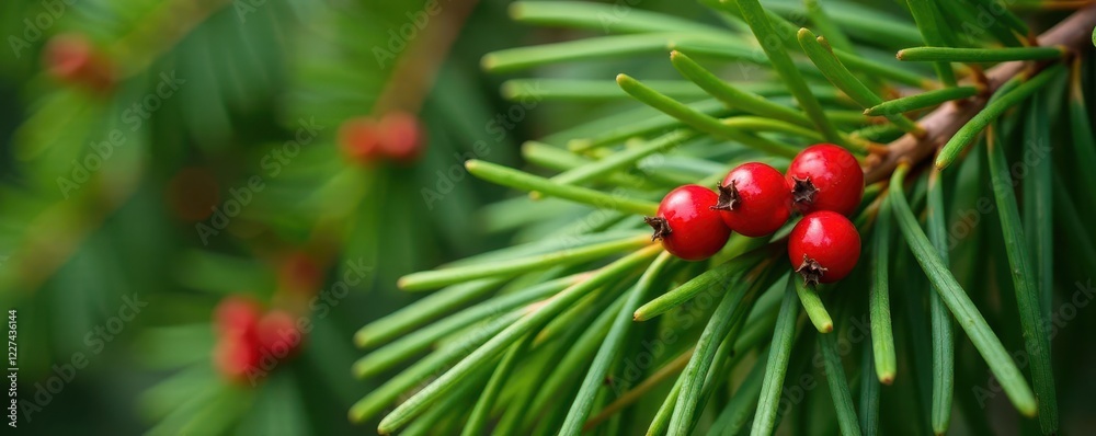 Obraz premium Saw palmetto berries amidst longleaf pine needles , environment, wetlands, outdoor