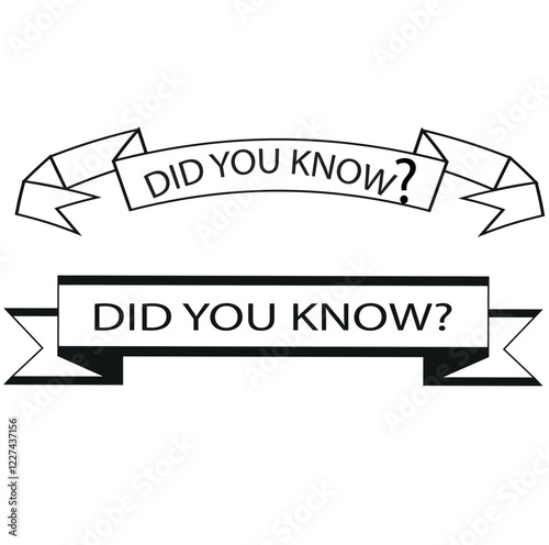 did you know sign on white background